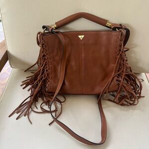 Sam Edelman Brown Crossbody Bag with Fringe